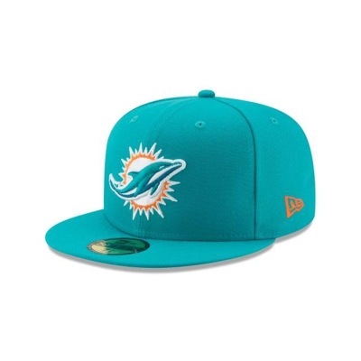 Sapca New Era Miami Dolphins NFL Teal 59FIFTY Fitted - Albastri